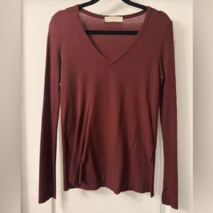 Urban outfitters maroon ribbed sweater
